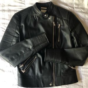 ZARA Trafaluc Faux Leather Biker Moto Jacket